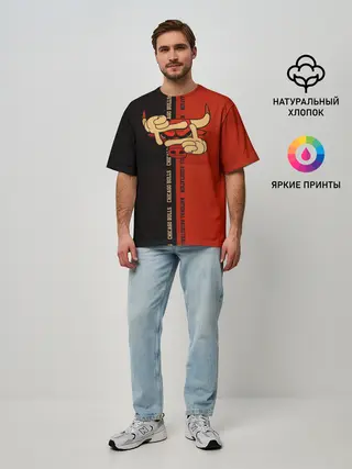Мужская футболка оверсайз / NBA. Chicago bulls