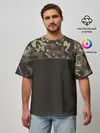 Мужская футболка оверсайз / Камуфляж 3.0