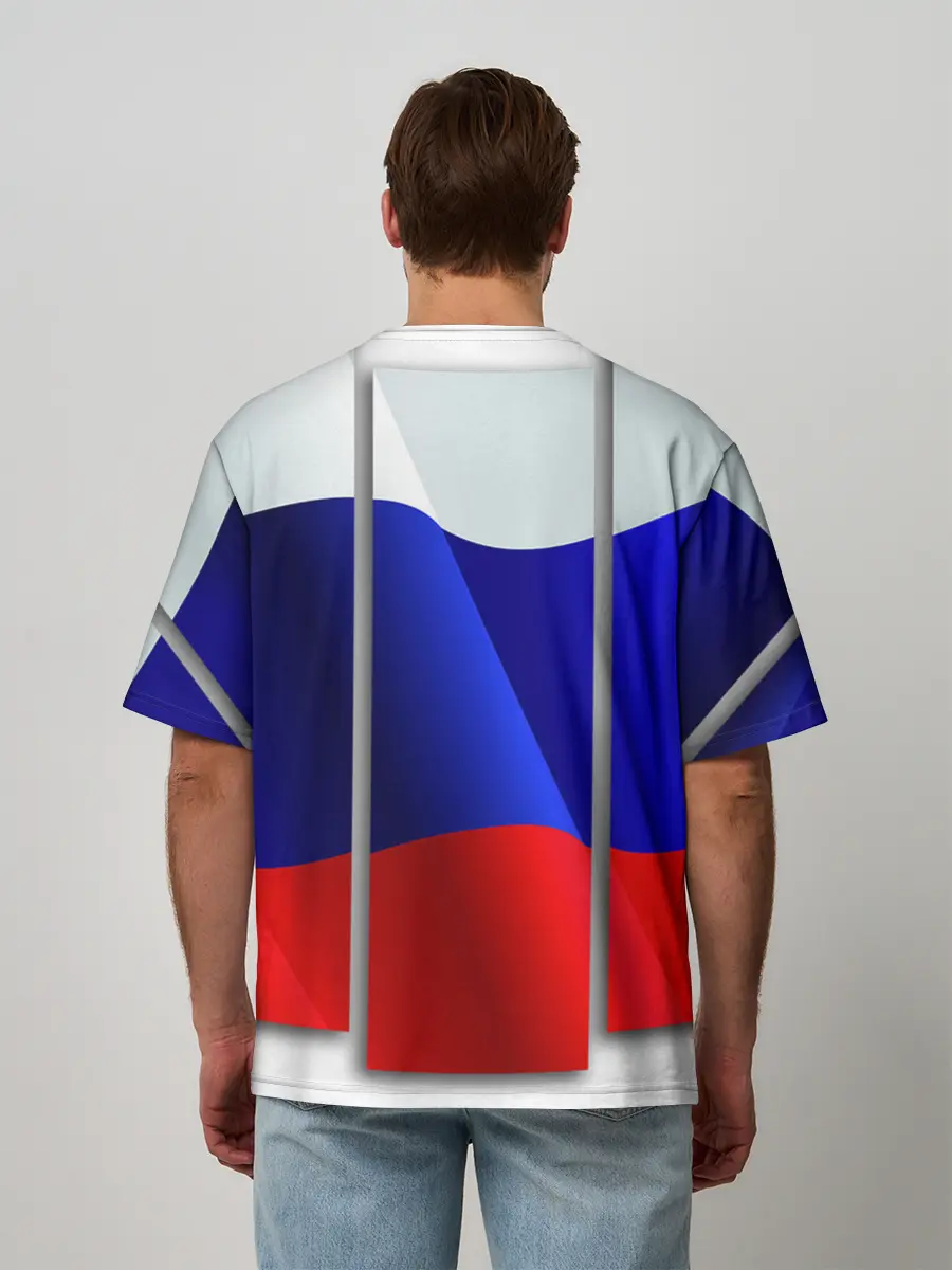 Мужская футболка оверсайз / Россия.