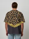 Мужская футболка оверсайз / Леопардовый принт