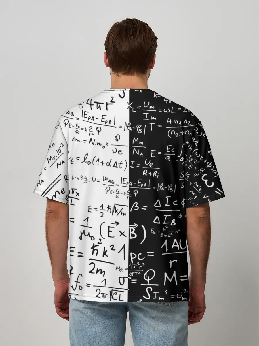 Мужская футболка оверсайз / E=mc2