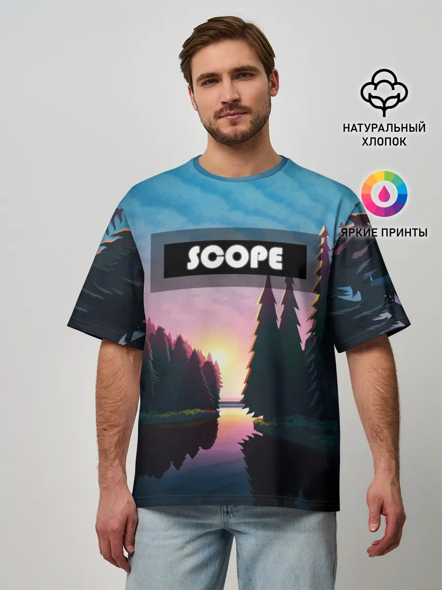 Мужская футболка оверсайз / SCOPE