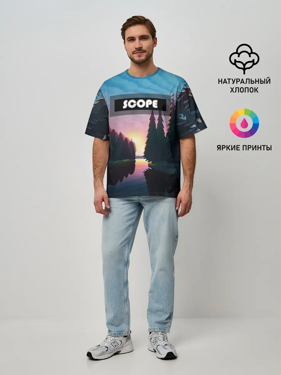 Мужская футболка оверсайз / SCOPE