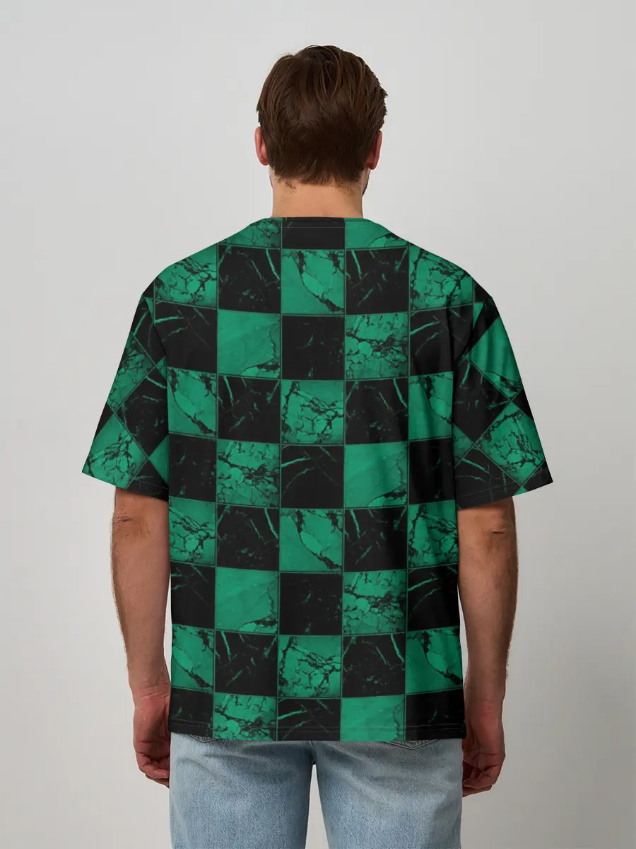 Мужская футболка оверсайз / Танджиро Камадо | Demon Slayer