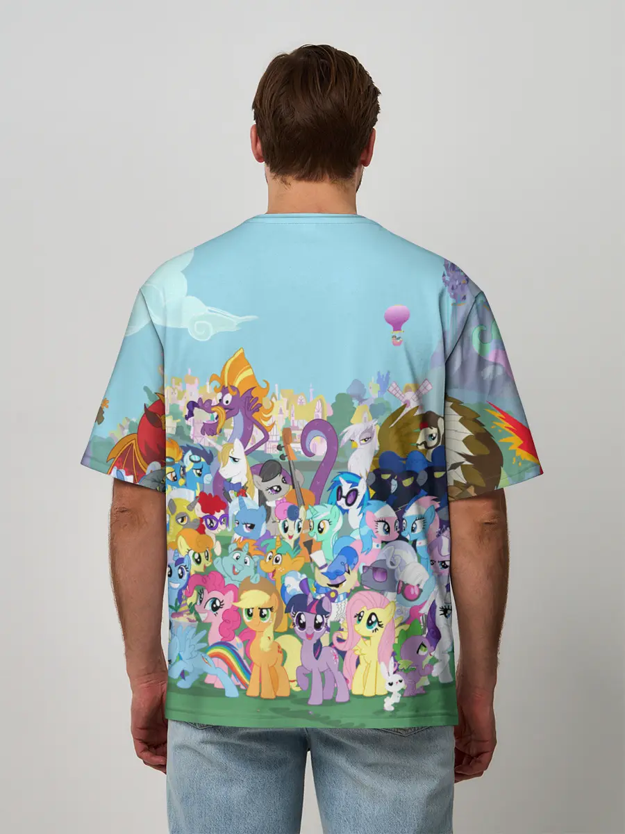Мужская футболка оверсайз / MY LITTLE PONY