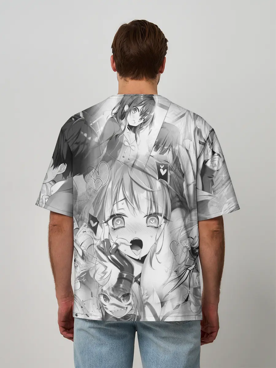 Мужская футболка оверсайз / Full Dive RPG Manga