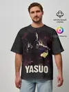 Мужская футболка оверсайз / Yasuo