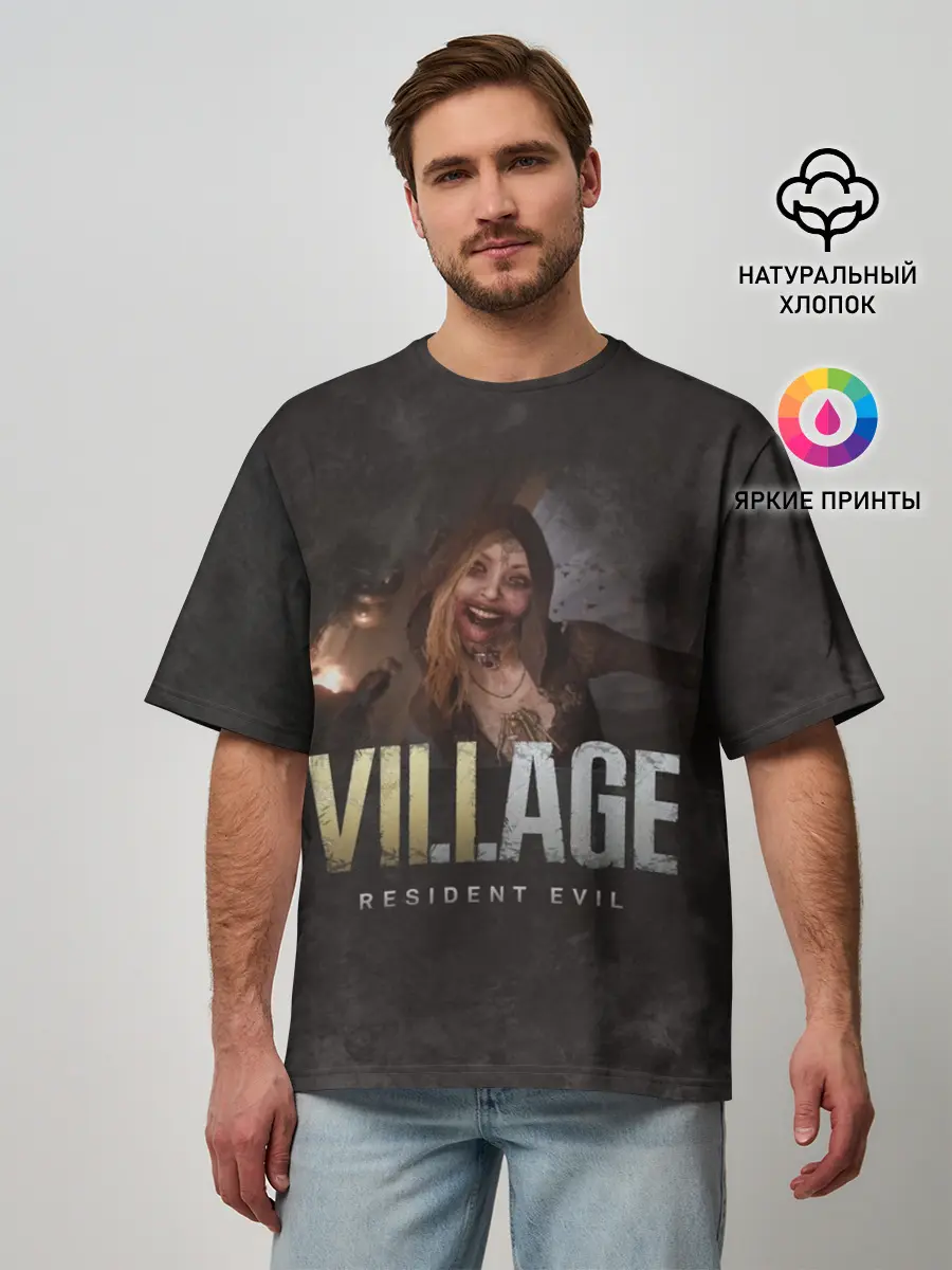 Мужская футболка оверсайз / Resident Evil: Даниэла