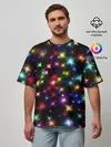 Мужская футболка оверсайз / Яркие звезды