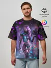 Мужская футболка оверсайз / CYBERPUNK 2077 NEON | КИБЕРПАНК НЕОН