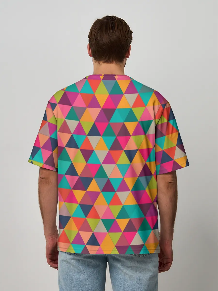 Мужская футболка оверсайз / Котик