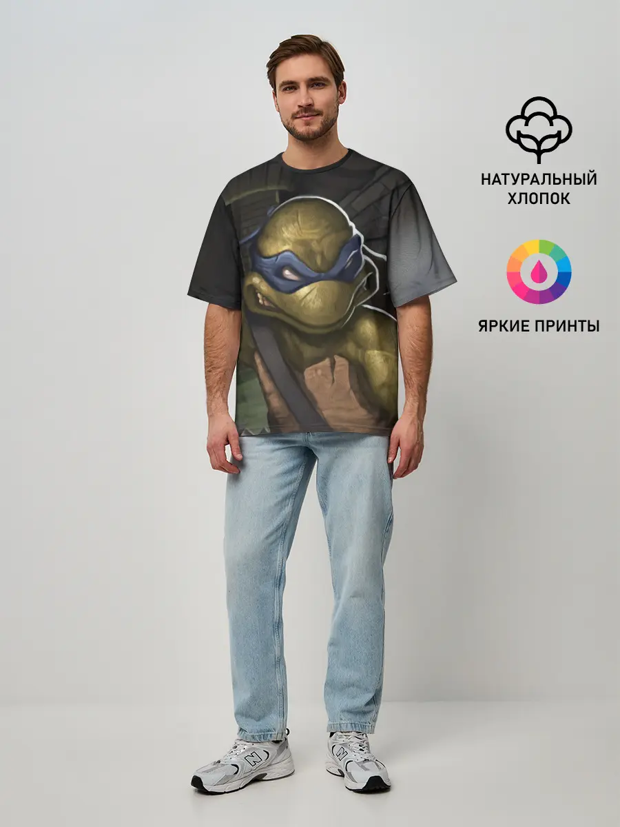 Мужская футболка оверсайз / ЛЕОНАРДО