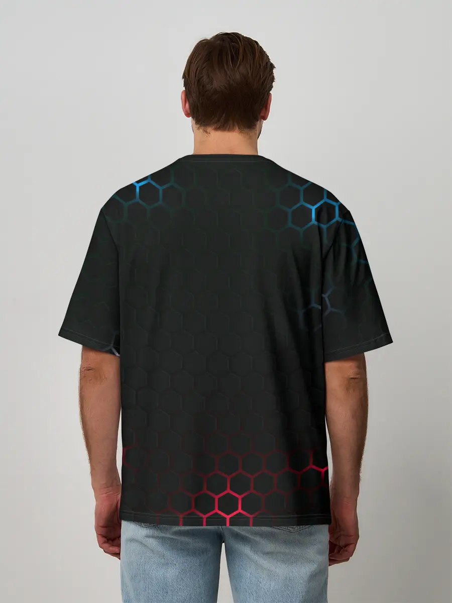 Мужская футболка оверсайз / ПСЖ