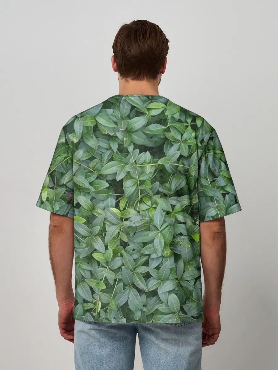 Мужская футболка оверсайз / Барвинок