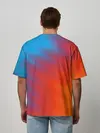 Мужская футболка оверсайз / ГРАДИЕНТ АБСТРАКЦИЯ / GRADIENT
