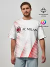 Мужская футболка оверсайз / AC MILAN / МИЛАН