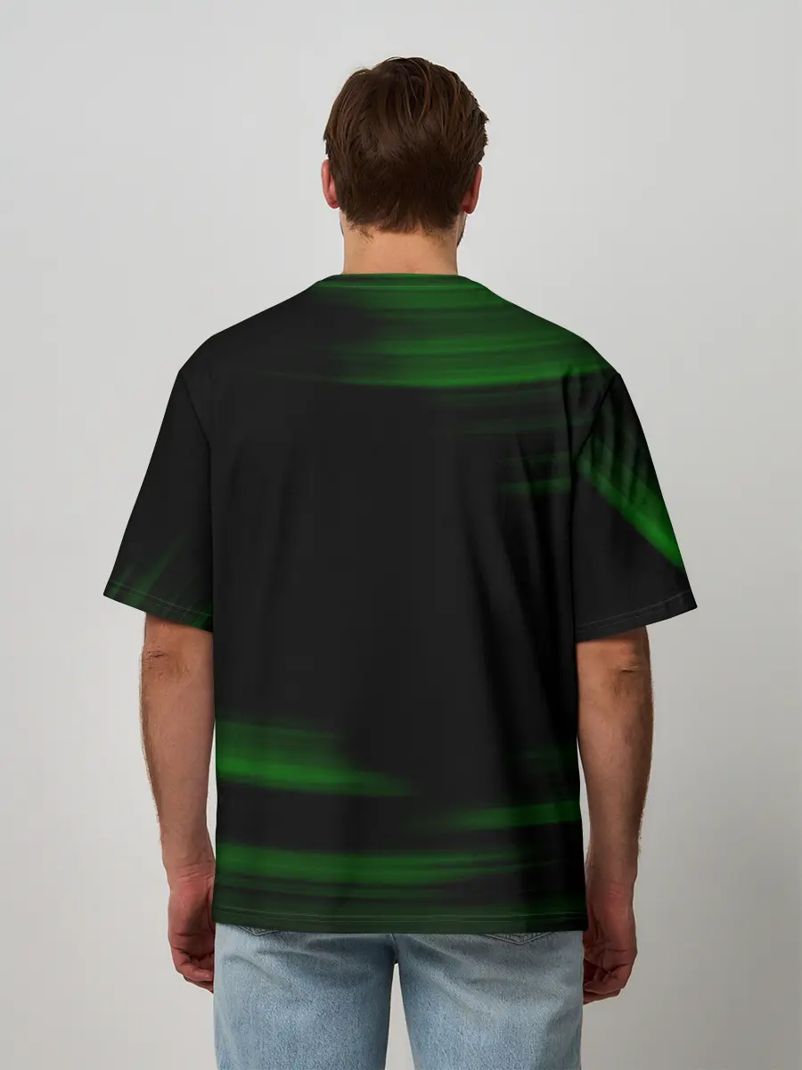 Мужская футболка оверсайз / Танджиро Камадо Kimetsu no Yaiba