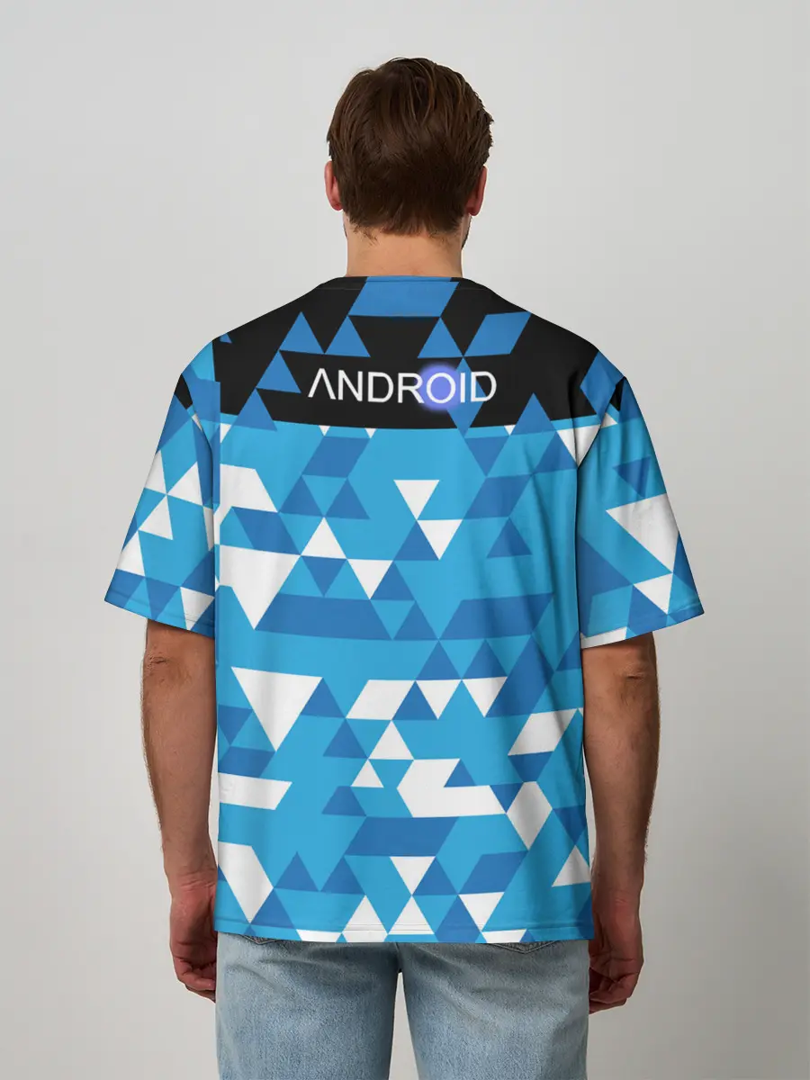 Мужская футболка оверсайз / Detroit:become