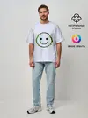 Мужская футболка оверсайз / Smile