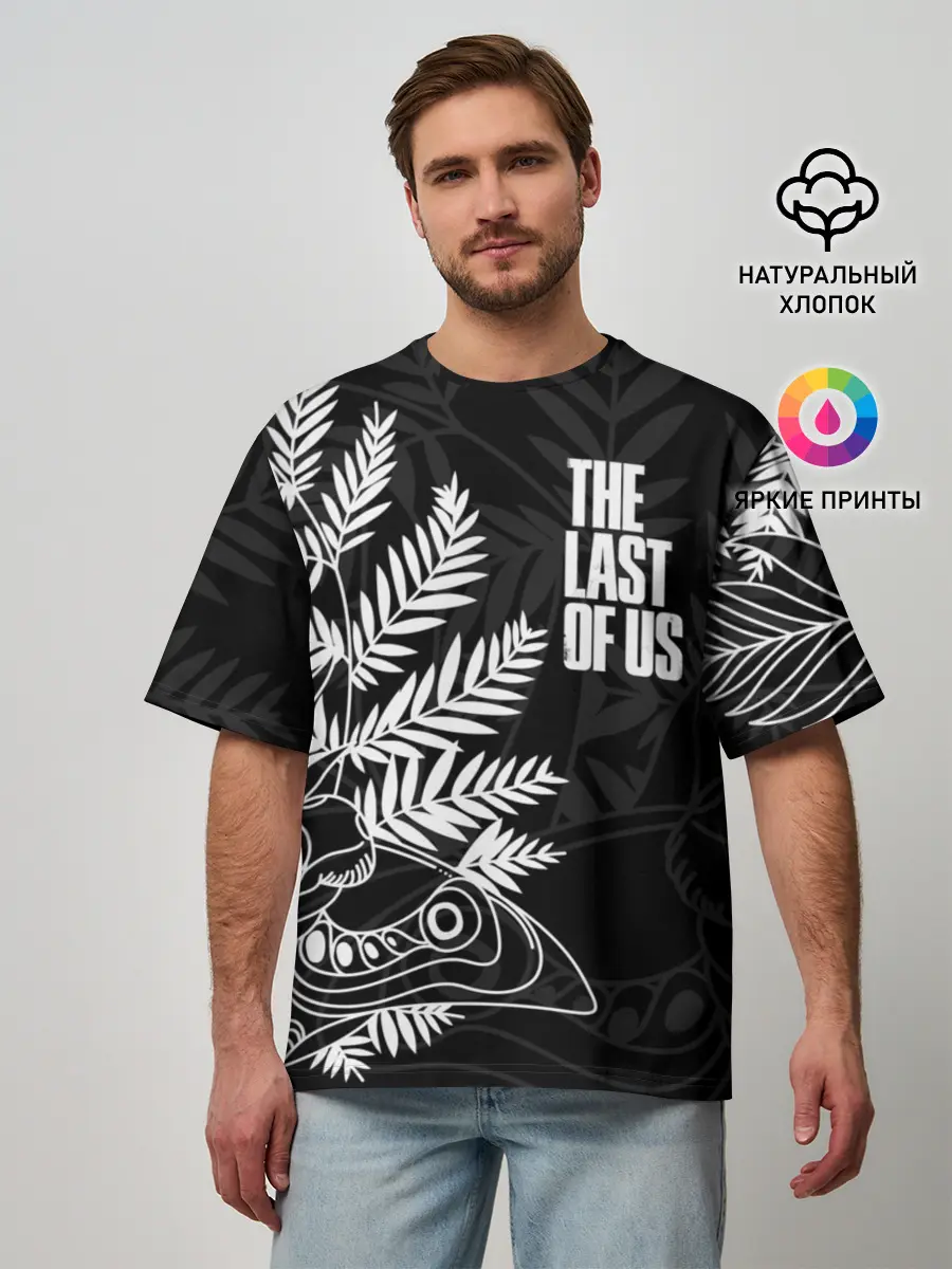 Мужская футболка оверсайз / THE LAST OF US 2 | ОДНИ ИЗ НАС 2 ТАТУ ЭЛЛИ