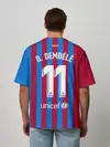 Мужская футболка оверсайз / Дембеле Барселона 21/22 форма