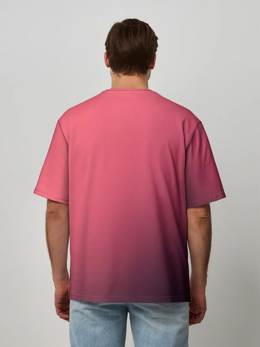 Мужская футболка оверсайз / Макима на красном фоне