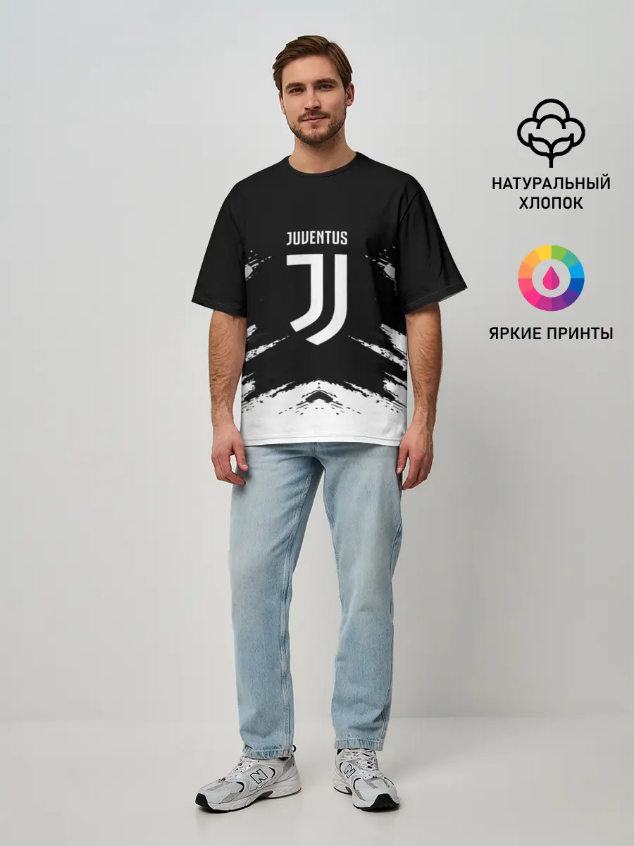 Мужская футболка оверсайз / JUVENTUS