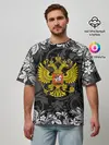 Мужская футболка оверсайз / Российская Федерация