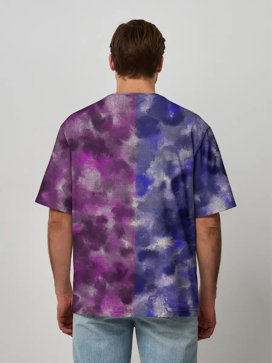 Мужская футболка оверсайз / Sides Camouflage