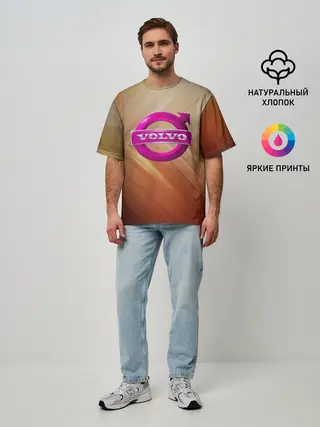 Мужская футболка оверсайз / volvo