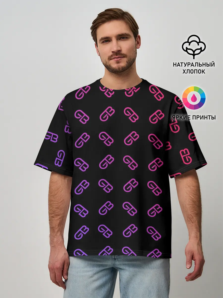 Мужская футболка оверсайз / GAYAZOV$ BROTHER$