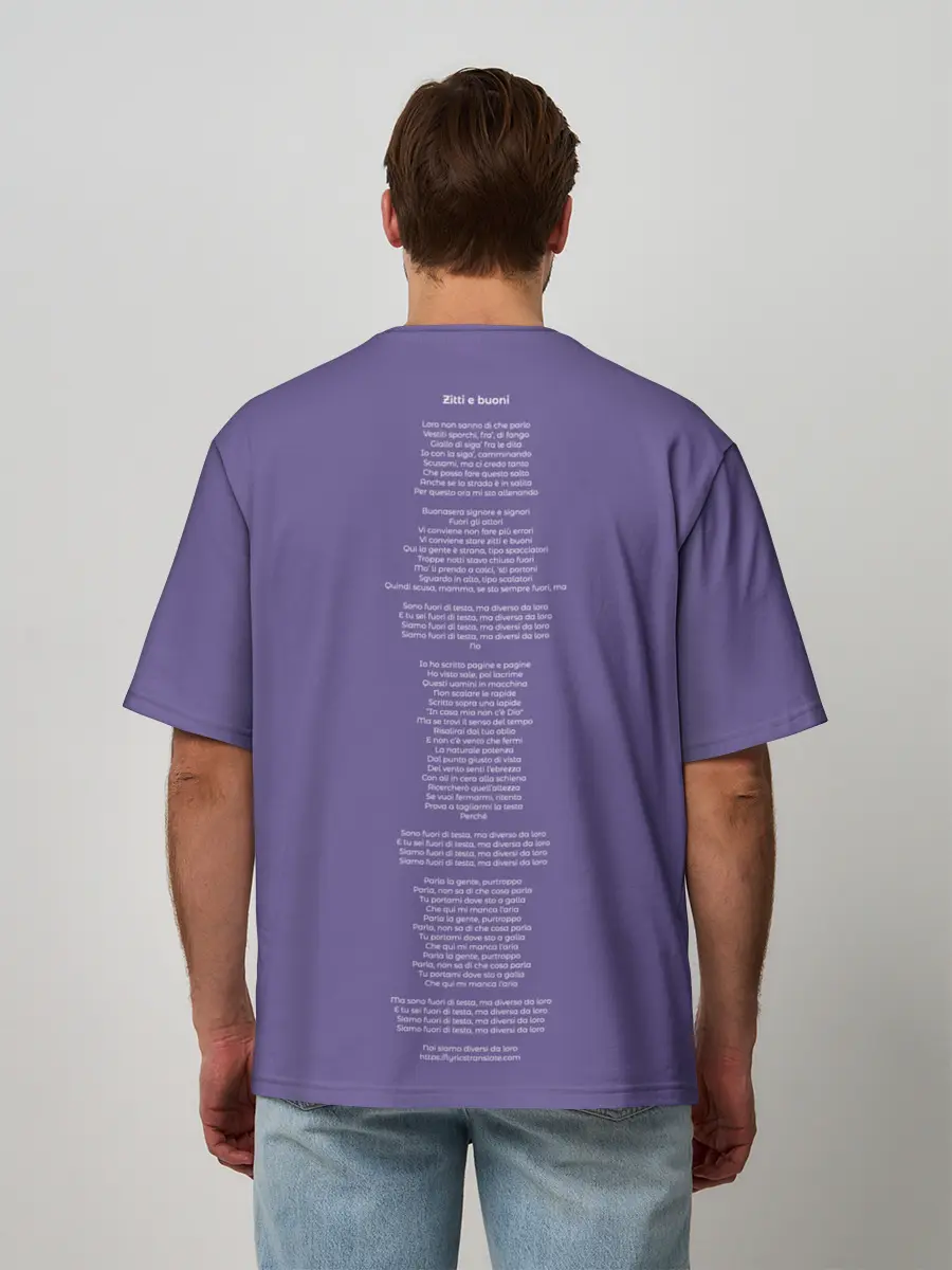 Мужская футболка оверсайз / Maneskin. Zitti e buoni