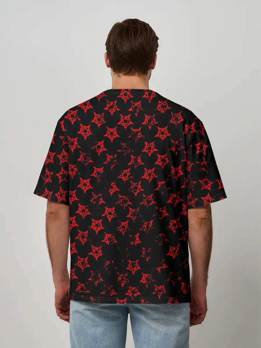 Мужская футболка оверсайз / NORMAL PEOPLE SCARE ME