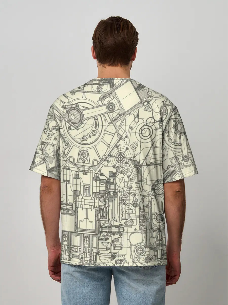 Мужская футболка оверсайз / Лучший инженер