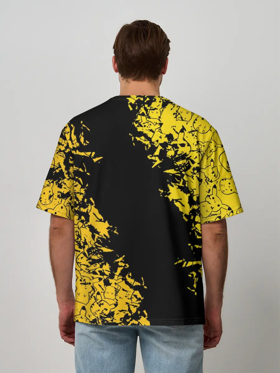 Мужская футболка оверсайз / Пикачу