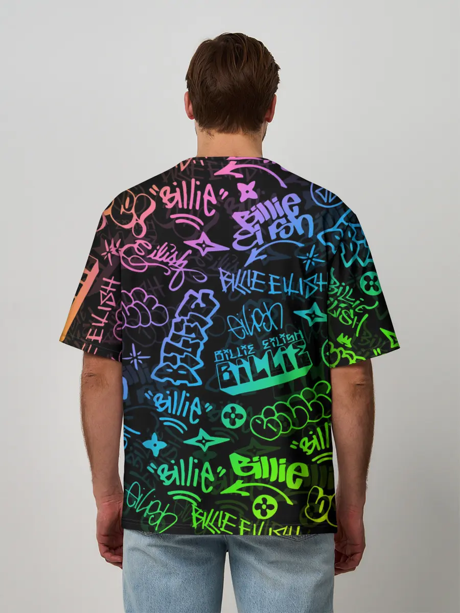 Мужская футболка оверсайз / BILLIE EILISH | БИЛЛИ АЙЛИШ