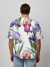 Мужская футболка оверсайз / Ирисы