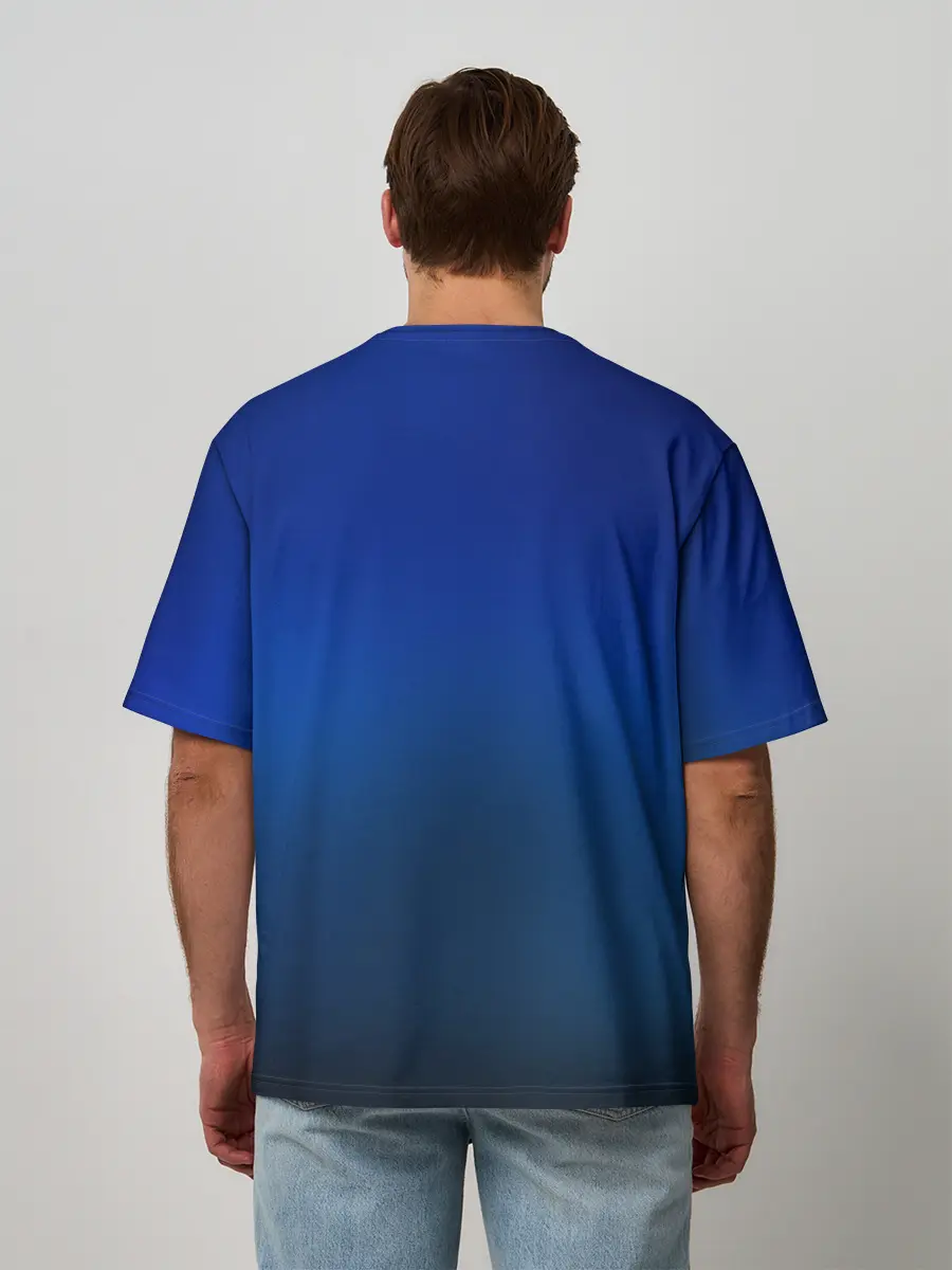 Мужская футболка оверсайз / Аниме ночь