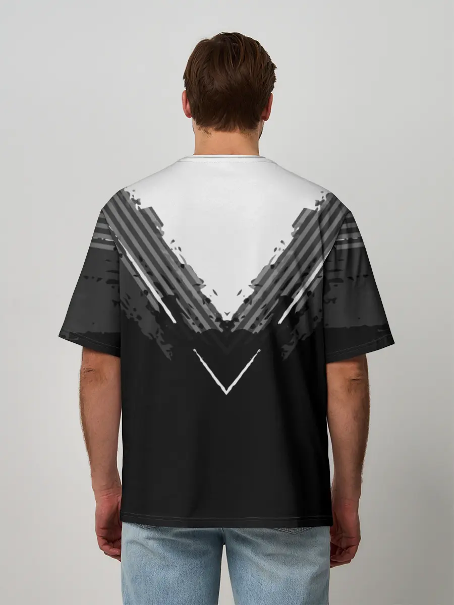 Мужская футболка оверсайз / Real Madrid abstract original