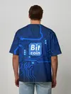 Мужская футболка оверсайз / BITCOIN | БИТКОИН