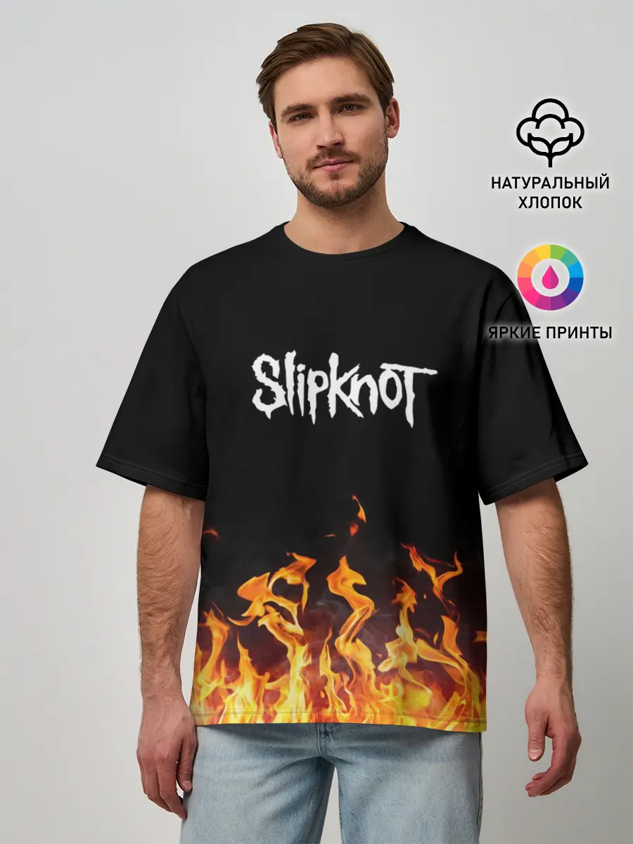 Мужская футболка оверсайз / Slipknot