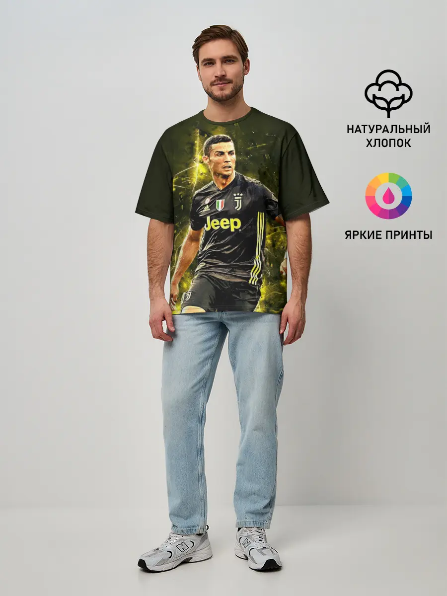 Мужская футболка оверсайз / Cristiano Ronaldo