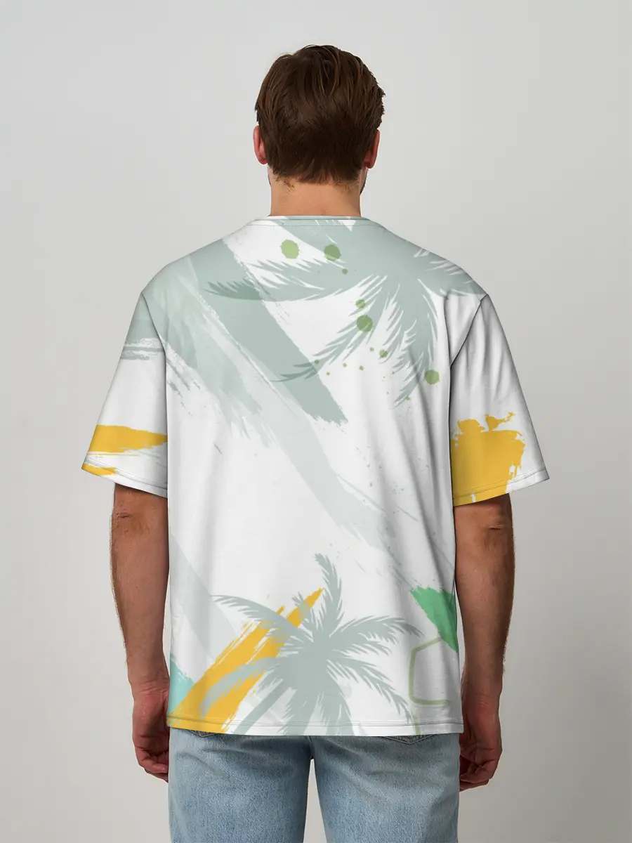 Мужская футболка оверсайз / Aloha Hawaii
