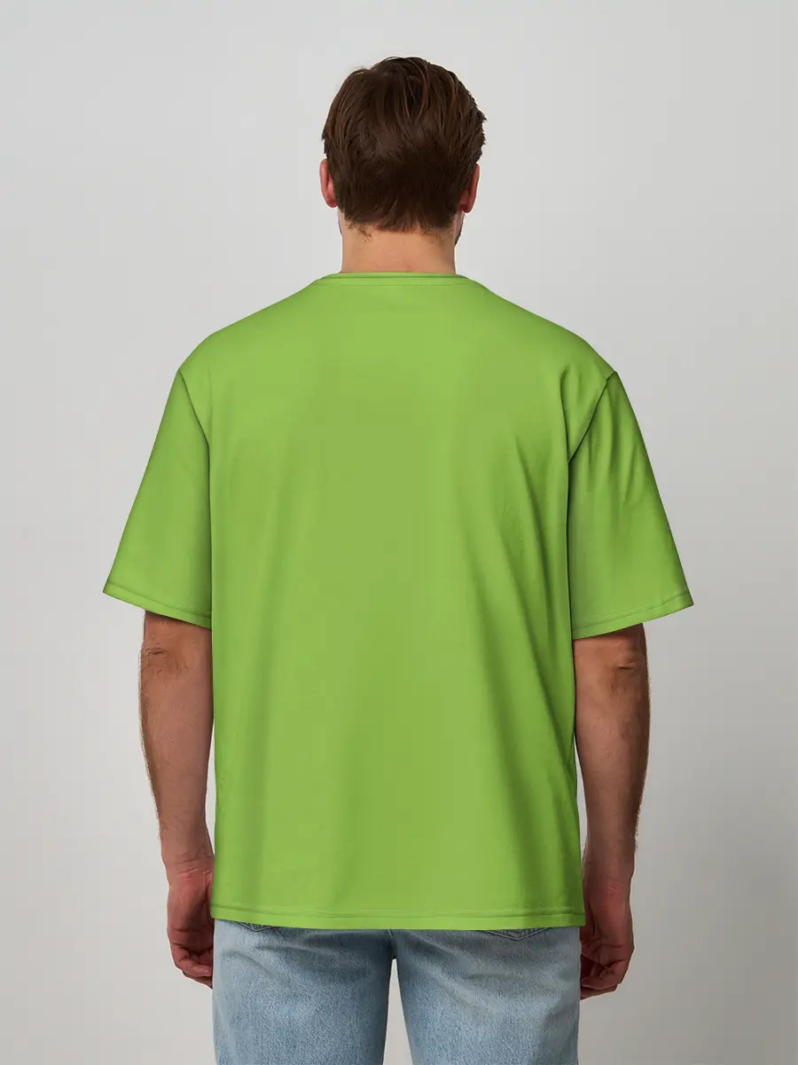 Мужская футболка оверсайз / Гринч