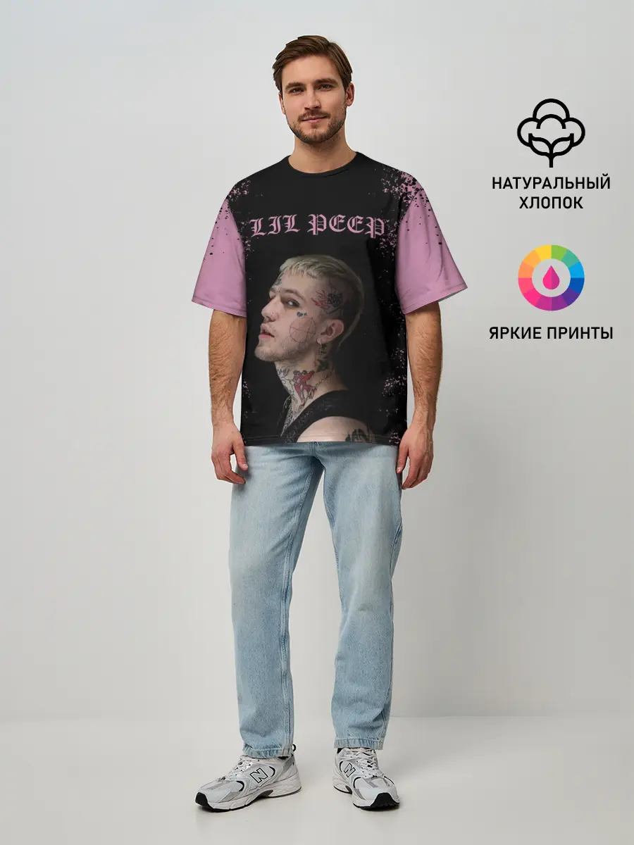 Мужская футболка оверсайз / LiL PEEP