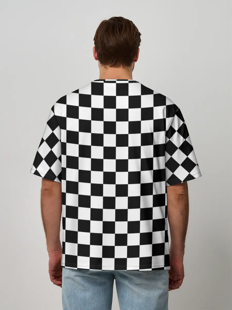 Мужская футболка оверсайз / Шахматист