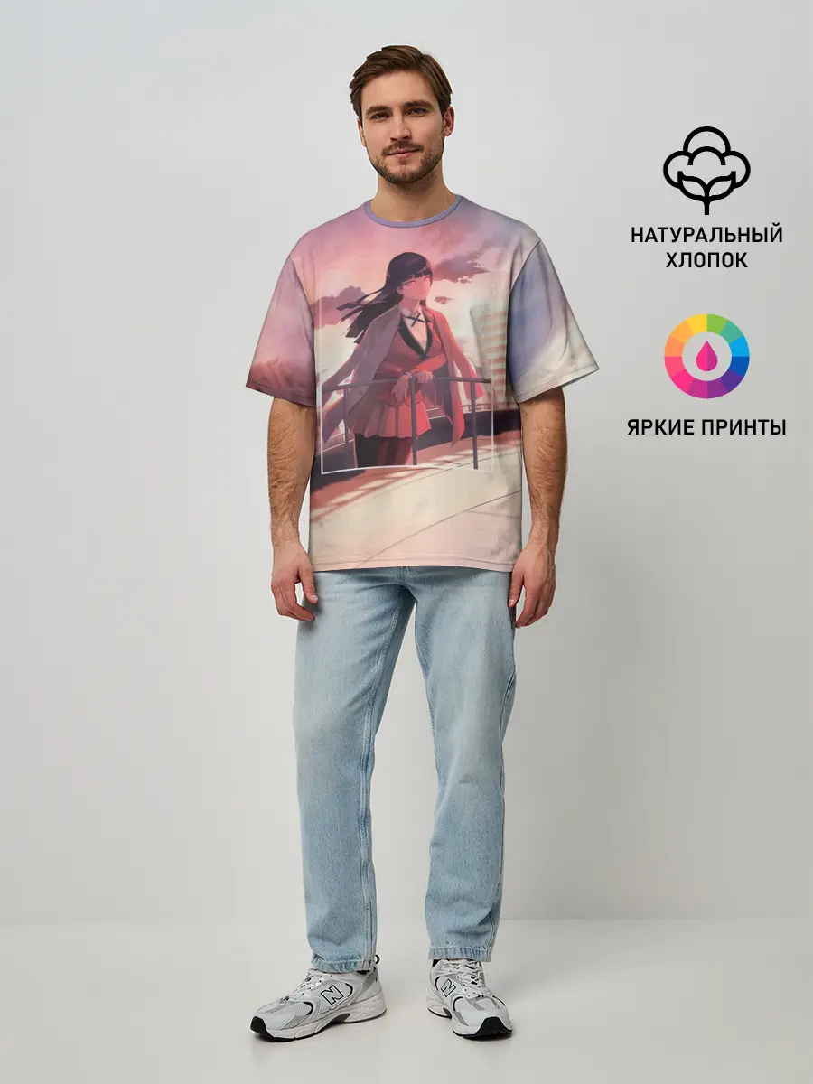 Мужская футболка оверсайз / Kakegurui Yumeko Jabami art