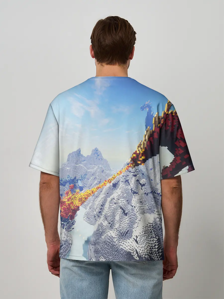 Мужская футболка оверсайз / MINECRAFT