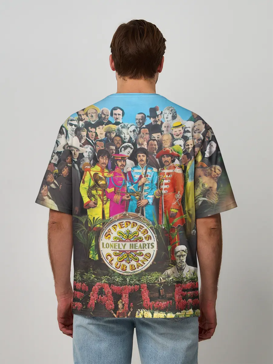 Мужская футболка оверсайз / THE BEATLES