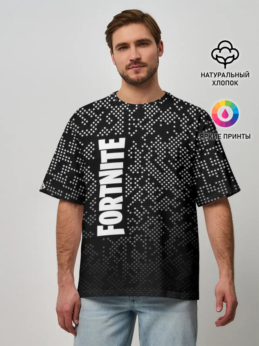 Мужская футболка оверсайз / Fortnite
